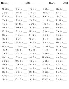 printable worksheet for kids with numbers and times