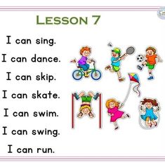 English Reading activity for kids , kindergarten , preschool . English learning activity . lesson English Learning Spoken For Kids, Learn English For Kids Teaching Ideas, Spoken English For Kids, Sentences Kindergarten, Preschool English, English Conversation For Kids, English Poems For Kids, English Conversation Learning