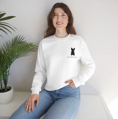 Stay cozy and stylish with our French Bulldog sweatshirt! This cute and comfortable sweater is the perfect addition to your winter wardrobe. Our unique animal print design features a cute French Bulldog graphic that is sure to grab attention. Our sweatshirt is made from high-quality materials to ensure maximum comfort and durability. The unisex design makes it suitable for both men and women, and it makes a great gift for any pet lover. Our French Bulldog sweatshirt is perfect for casual wear, lounging at home, or going out with friends. Its fashionable design will keep you looking stylish and feeling comfortable all day long. Get your hands on this cute and cozy French Bulldog sweatshirt today and show off your love for these adorable pups! Ideal for any situation, a unisex heavy blend cr Fall Crew Neck Top With Dog Print, Casual Long Sleeve Dog Print Tops, Fall Long Sleeve Tops With Dog Print, Winter Dog Print Crew Neck Top, Winter Crew Neck Top With Dog Print, White Crew Neck Sweatshirt With Dog Print, Fall Cotton Sweatshirt With Dog Print, Cotton Dog Print Sweatshirt For Fall, Casual Dog Print Sweatshirt For Winter