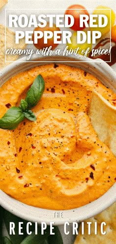 roasted red pepper dip creamy with a hint of spice