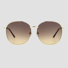 Women's Oversized Metal Round Sunglasses - Universal Thread™ Gold : Target Everyday Gold Sunglasses With Uva Protection, Modern Gold Round Frame Sunglasses, Gold Round Sunglasses With Gradient Lenses, Gold Round Sunglasses With Tinted Lenses, Gold Round Sunglasses With Polarized Lenses, Gold Aviator Sunglasses With Polarized Lenses For Everyday, Gold Sunglasses With Gradient Lenses For Everyday, Gold Sunglasses With Mirrored Lenses For Everyday, Gold Tinted Sunglasses For Everyday