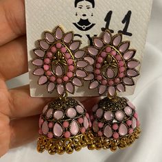 For Further Information Please Comment Below Pink Jhumka, Ladies Bar, Desi Jewelry, Moodboard Ideas, Pikachu Art, Cloisonne Earrings, Cute Clothing Stores, Class 11, Pretty Jewelry Necklaces