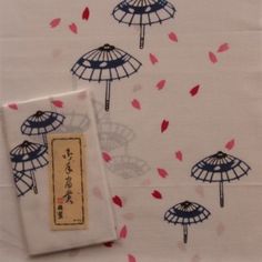 Japanese towel – Cherry blossoms and ambrellas Cherry Blossoms, Textile Design, Fabric Patterns, Cherry Blossom, Cute Drawings, Beautiful Design, Towels, Pattern Design