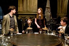 harry potter and her family sitting around a table with the words harry, you are not the real slim shady please sit down