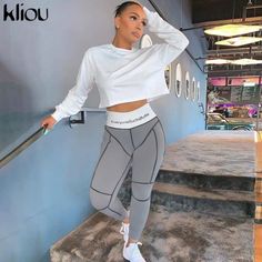 Women High Waist Letters Print Fitness Leggings Streetwear Pants  Price: 22.87 & FREE Shipping  #partyoutfit Blazer E Short, Cheap Leggings, Random Fashion, Streetwear Pants, Fitness Leggings, Winter Leggings, Leggings Pattern, Ali Express, Casual Sporty