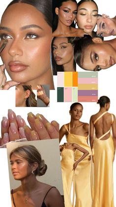 a collage of photos with different types of nail polishes and colors on them