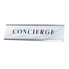 a sign that says concere on it with the word confered in black