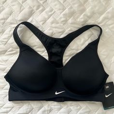 “Our Highest Support Bra With Beautiful Definition.” Lightly Padded Style 620277 Black Padded Sports Bra For Gym, Black Breathable Sports Bra For Sports Events, Breathable Black Sports Bra For Sports Events, Black Padded Sports Bra For Athleisure, Fitted Black Sports Bra For Light Sports, Black Fitted Sports Bra For Running, Black Sports Bra For Running With Light Support, Black Sports Bra With Medium Support, Black Sports Bra With Medium Support For Sports Events