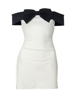 Get ready to make a statement with our elegant and chic Samyah Bow Neck Mini Dress in white. This off shoulder dress features a unique contrast color design and a daringly bold black big bow neck design. Perfect for fashion-forward individuals, this dress is the ultimate choice for making a statement at any party or cocktail event. From Alees Fashion Party & Cocktail Dress collection. Details Samyah Bow Neck Mini Dress in White Off Shoulder Contrast Color Design Black Big Bow Neck Design Elegant Summer Formal Dresses, Party Cocktail Dress, Coctail Dresses, Bodycon Dresses Casual, Cocktail Event, Popular Dresses, White Off Shoulder, Big Bow, Long Sleeve Bodycon Dress