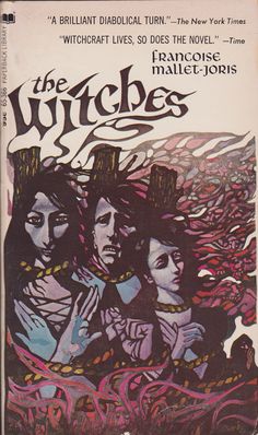 an old book cover with the witches on it