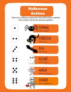 halloween activities for kids to play with and learn how to make them look like they're