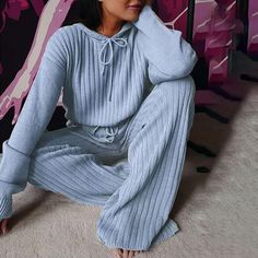 Casual Gray Long Sleeve Sets, Diy Fashion Videos, Sporty Chic Outfits, Hoodie Jumpsuit, Lounge Robes, Cheap Clothes Online, Stylish Hoodies, Traje Casual, Casual Home