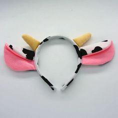 Adult Kids Boy Animal Milk Cow Cattle Headband Bow Tie Tail  Gift  Birthday Party Cosplay Costume Cheerful Art, Birthday Party Props, Dairy Cattle, Comfortable Headbands, Headband Bow, Party Headband, Alice Band, Ear Hair, Milk Cow