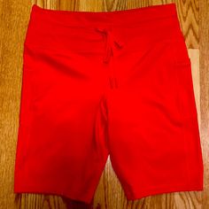 Brand New Work Out Shorts. Nice And Comfortable. Ordered But Not My Size (Should Have Ordered A Medium) So Passing These Onto Someone That Can Use Them! Sporty Red Biker Shorts For Yoga, Red Relaxed Fit Activewear For Athleisure, Sporty Red Biker Shorts, Red Relaxed Fit Athleisure Activewear, Red Activewear With Elastic Waistband For Workout, Red Yoga Activewear Shorts, Casual Red Biker Shorts For Sports, Red Athleisure Bottoms With Short Legs, Casual Red Activewear With Built-in Shorts