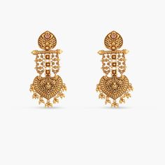 Swara Classic Drop Silver Earrings Festive Wedding Chandbalis With Elegant Design, Yellow Gold Plated Bridal Earrings, Elegant Chandbali Danglers, Temple Bridal Earrings With Intricate Design For Festive Occasions, Traditional Yellow Gold Chandelier Earrings With Intricate Design, Festive Gold Jewelry With Matching Earrings, Festive Bridal Earrings With Intricate Temple Jewelry Design, Festive Elegant Design Chandelier Earrings, Festive 22k Yellow Gold Chandelier Earrings