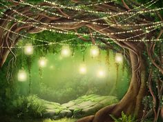 Enchanted Forest Tree cake smash photo backdrop Summer Mini Sessions, Enchanted Forest Prom, Cobblestone Road, Forest Classroom, Ideas Decoracion Navidad, Enchanted Forest Theme, Enchanted Tree, Enchanted Forest Coloring, Tree With Lights