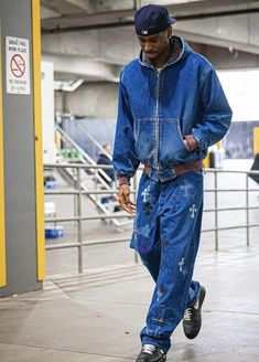 Blue Jeans Outfit Men, Shai Gilgeous Alexander, Korean Street Fashion Men, Nba Fashion, Blue Jean Outfits, Streetwear Fits