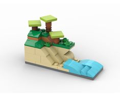 an image of a lego boat in the water