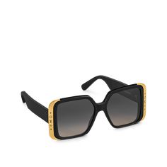 LV Moon Square Sunglasses S00 - WOMEN - Accessories | LOUIS VUITTON ® Luxury Square Frame Evening Sunglasses, Luxury Rectangular Sunglasses With Gradient Lenses, Luxury Rectangular Sunglasses For Evening, Luxury Rectangular Glass Sunglasses, Luxury Rectangular Sunglasses For Party, Luxury Gold Sunglasses For Evening, Gold Luxury Sunglasses For Evening, Black Sunglasses Square, Louis Vuitton Official Website