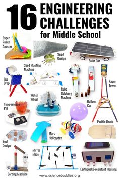 an image of engineering challenges for middle school