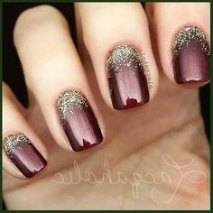 Red And Gold Nails, Gold Nail Art, Special Nails, Gel Nails At Home, Trendy Nail Art Designs, Winter Nails Acrylic, Her Nails, Acrylic Coffin