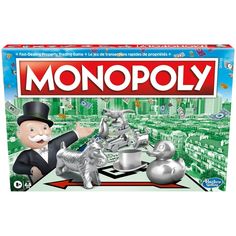 the monopoly board game is on display