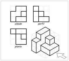 four different shapes that are in the shape of letters