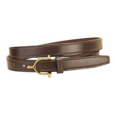 Made in the USA from premium, supple bridle leather, this Tory Leather " Brass Spur Buckle Belt features a buckle modeled after a classic English spur. Belt comes in a perfect width to fit most loops on breeches and jeans. Nicely finished with stitched edges. Buckle is sewn on. USA. Classic Bridle Leather Belt Buckles For Workwear, Classic Belt Buckles For Workwear, Classic Adjustable Belt Buckles For Workwear, Classic Adjustable Leather Strap Belts, Western Leather Belts For Formal Occasions, Western Style Leather Belt For Formal Wear, Adjustable Leather Belt Buckles For Formal Wear, Classic Brown Belt For Ranch, Western Brown Belt For Formal Occasion