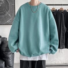 tuledai Winter Sports Long Sleeve Sweatshirt, Oversized Solid Color Hoodie For Streetwear, Oversized Sportswear Sweater For Sports, Oversized Plain Hoodie Sweatshirt, Plain Long Sleeve Hoodie For Streetwear, Plain Long Sleeve Streetwear Hoodie, Casual Plain Sweatshirt For Streetwear, Oversized Fleece Sweatshirt For Sports, Oversized Long Sleeve Sweats For Sports