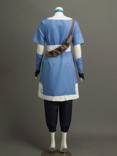 The Last Airbender Korra（Katara） Water Tribe Outfit Cosplay Costume includes
A blue uniform cloth dress
A dark blue uniform cloth pants
A pair of dark blue stretch cotton fingerless gloves
Two blue uniform cloth arm bands
A sky blue necklace
A light brown uniform cloth bag
Three blue hair accessories Blue Cosplay Costume For Cosplay Events, Blue Cosplay Costume, Water Tribe Outfit, Tribe Outfit, Dark Blue Uniform, Korra Cosplay, Sky Blue Necklace, Brown Uniform, Blue Uniform