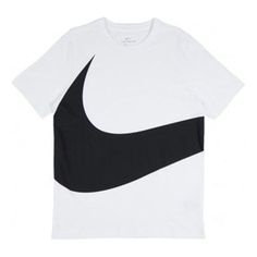 Nike Sportswear Big Swoosh Tee Large Casual Sports Short Sleeve White AR5192-103 (Men's) White Adidas Activewear For Sports, White Logo Print Activewear Sportswear, White Activewear With Three Stripes And Athletic Fit, White Activewear With Logo Print, White Three Stripes Activewear For Sports, White Cotton Adidas Activewear, White Activewear With Three Stripes For Sports, White Sporty T-shirt For Sports, White Cotton Activewear With Three Stripes