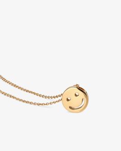 Made in 18K gold over brass Adjustable chain length from 16 to 18 inches; 40 + 2.5 + 2.5 cms Slider pendant diameter: 12 mm SKU: N1314 Smiley Face Necklace, Stethoscope Charms, Face Necklace, Pill Bottles, Healthcare Workers, Favorite Rings, Health Professionals, Pure Gold, Smiley Face