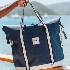 Dry Tote & Convertible Cooler-Accessories-Bitter End Provisions Waterproof Canvas Bags, Waterproof Functional Canvas Bags, Functional Waterproof Canvas Bags, Waterproof Canvas Travel Bags, Travel Canvas Bag In Sail Color, Sail Canvas Travel Bag, Sail Color Canvas Travel Bags, Canvas Tote Weekender Bag For Outdoor, Sail Colored Rectangular Travel Bag