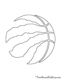 a basketball ball that is drawn in the shape of a circle with leaves on it