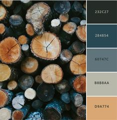 the color scheme for wood is blue and brown