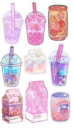 an image of some drinks and ice creams