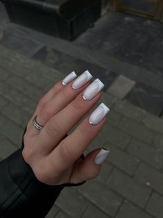 White Gel Nails, Wave Nails, Aqua Nails, Manicure Nail Designs, November Nails, Sassy Nails, Fancy Nails Designs