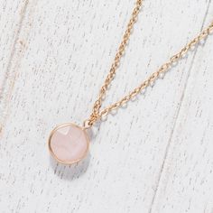 "Simple Round Gemstone necklace is modern and chic. Get the minimal and modern look effortlessly with this gemstone pendant necklace. It makes a great everyday necklace, and is also perfect for layering. Or, if you are thinking of getting a thoughtful gift for your bridesmaids, this necklace is it! They can wear it during your wedding and also after that. Definitely a bridesmaid gift that will be appreciated and enjoyed for a long long time. Measurements: Approximate Pendant width: 1/4\" **Impor Minimalist Gemstone Charm Necklaces As Gift For Her, Minimalist Crystal Pendant Necklace With Delicate Chain, Minimalist Gemstone Charm Necklace As Gift For Her, Minimalist Rose Gold Crystal Pendant Necklace, Minimalist Gemstone Round Pendant Necklaces, Dainty Crystal Necklace With Delicate Chain And Round Pendant, Dainty Crystal Necklace With Round Pendant And Delicate Chain, Minimalist Crystal Necklace With Delicate Chain As Gift, Minimalist Gemstone Round Pendant Necklace