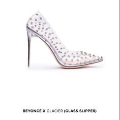 I Am Jennifer Le Beyonce X Glacier Glass Slipper Heels Size 43/13 Elegant Clear Heels With Studded Details. Perfect For Special Occasions. New, No Box. Never Worn Glass Slipper Heels, Slipper Heels, Heels Prom, Gucci Purses, Prom Heels, Skull Jewelry, Glass Slipper, Clear Heels, Prom Shoes