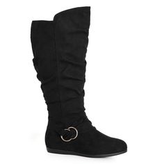 Step into sophistication with the Sasha Tall Boot. Their round toe silhouette guarantees comfort, while the scrunch detail and faux-suede fabrication exude luxury. The side zip closure ensures easy wear, and the comfortable sole lets you strut your stuff all day long, making these boots a stylish and practical choice.Key Features Include:- Faux leather fabrication- Gunmetal eyelets - Lace up closure- Textured paneling- Convenient heel loop- Padded ankle panel- Chunky styleEmbrace bohemian style Cozy Winter Boots, Jordan Shoes Girls, Mid Boots, Black Boots Tall, Closed Toe Shoes, Tall Boot, Wide Calf Boots, Flowy Maxi Dress, Round Toe Heels