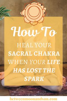 Discover the meaning of the Sacral chakra (Svadhisthana) as well as signs of a balanced and unbalanced second chakra. When you feel uninspired, uncreative or restricted, like you lost that spark in life, then you can try out these 9 powerful healing methods to balance your sacral chakra (yoga poses, affirmations, crystals and more). Feel joy and light-heartedness coming back into your life. #chakra #sacralchakra #chakrahealing #secondchakra #joyful #inspiration 2nd Chakra Healing, Sacral Chakra Release, Blocked Sacral Chakra Symptoms, Unlock Sacral Chakra, How To Balance Sacral Chakra, Sacral Chakra Blockage, Healing Sacral Chakra, Sacral Chakra Healing Affirmations