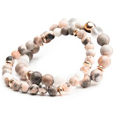 PRICES MAY VARY. 100% Natural Stone Beaded Bracelets: Made with authentic Pink Zebra Jasper and Clear Quartz stones, each bracelet is carefully crafted with high-quality gemstones that feature unique color patterns. Perfect for everyday wear or special occasions. Stretch Bracelets for Women: These beaded bracelets are designed with strong elastic string for durability and comfort. The set includes 3 white lava stone beads, Clear Quartz beads, and semi-precious Pink Zebra Jasper gemstone beads, e Yoga Bracelet Beads, Fluorite Bracelet, Healing Stones Jewelry, Lava Bead Bracelet, Diy Beaded Bracelets, Gemstone Beaded Bracelets, Lava Bead, Healing Bracelets, Quartz Bracelet