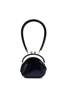 TOGGLER Clutch Bag - Black Designer Black Satchel With Adjustable Handle, Black Satchel With Round Handle For Travel, Classic Black Satchel With Round Handle, Black Satchel With Removable Pouch And Round Handle, Classic Black Shoulder Bag With Round Handle, Designer Black Satchel With Round Handle, Black Shoulder Bag With Round Handle For Evening, Black Clutch Bags, Universal Works