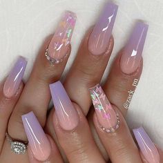 Unhas decoradas, unhas polygel, unhas encapsuladas Long Acrylic Nails Coffin, Acrylic Nails Coffin Short, Foil Nails, Diamond Nails, Nails Coffin