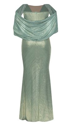 Shimmer and shine all night long in this metallic GREEN off-shoulder maxi dress. Luxe fabric cascades gracefully down your frame while the slim ribbons straps flirtatiously accentuate your shoulders and décolletage. Glide into any special occasion looking like a million bucks. Gentle Dry Clean Only Colour may vary due to lighting on images. The product images (without model) are closest to the true colour of the product.Item runs true to size chart and is cut to suit our size chart. Please refer Green Draped Maxi Dress For Gala, Green Draped Prom Dress, Green Draped Evening Dress, Green Draped Evening Maxi Dress, Green Draped Evening Dress For Party, Glamorous Green Evening Maxi Dress, Green Strapless Glamorous Evening Dress, Glamorous Green Maxi Dress, Green Strapless Maxi Dress For Gala