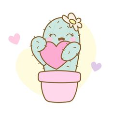 a blue teddy bear sitting on top of a potted plant with a heart in it