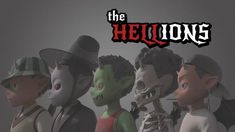 the hellions are all dressed up in their halloween costumes and hats for an animated movie