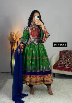 Discover the Afghan Luxury Event Dress Collection at Dipdaz Step back in time with the Vintage Afghan Dress Collection at Dipdaz. Our curated selection of exquisite vintage dresses embodies the rich heritage and timeless beauty of Afghan fashion. Each piece in this collection is a work of art, meticulously crafted to bring the elegance and tradition of Afghanistan to your wardrobe. Key Features:  Authentic Afghan Craftsmanship  Our vintage dresses are handcrafted by skilled artisans who have inherited their craft through generations. Every dress showcases intricate embroidery, detailed beadwork, and traditional Afghan patterns, making each piece unique and extraordinary. Timeless Elegance  The Vintage Afghan Dress Collection features designs that transcend time. From flowing silhouettes to Velvet Gowns, Afghan Culture, Party Dress Inspiration, Bridal Dresses Vintage, Afghani Clothes, Ethnic Dresses, Afghan Dress, Dress Outer, Afghan Wedding