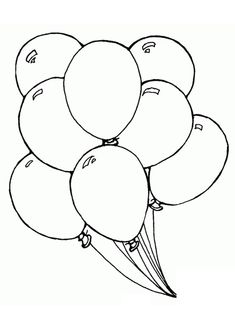 a bunch of balloons with numbers on them