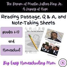 reading passage, q & a and note - taking sheets